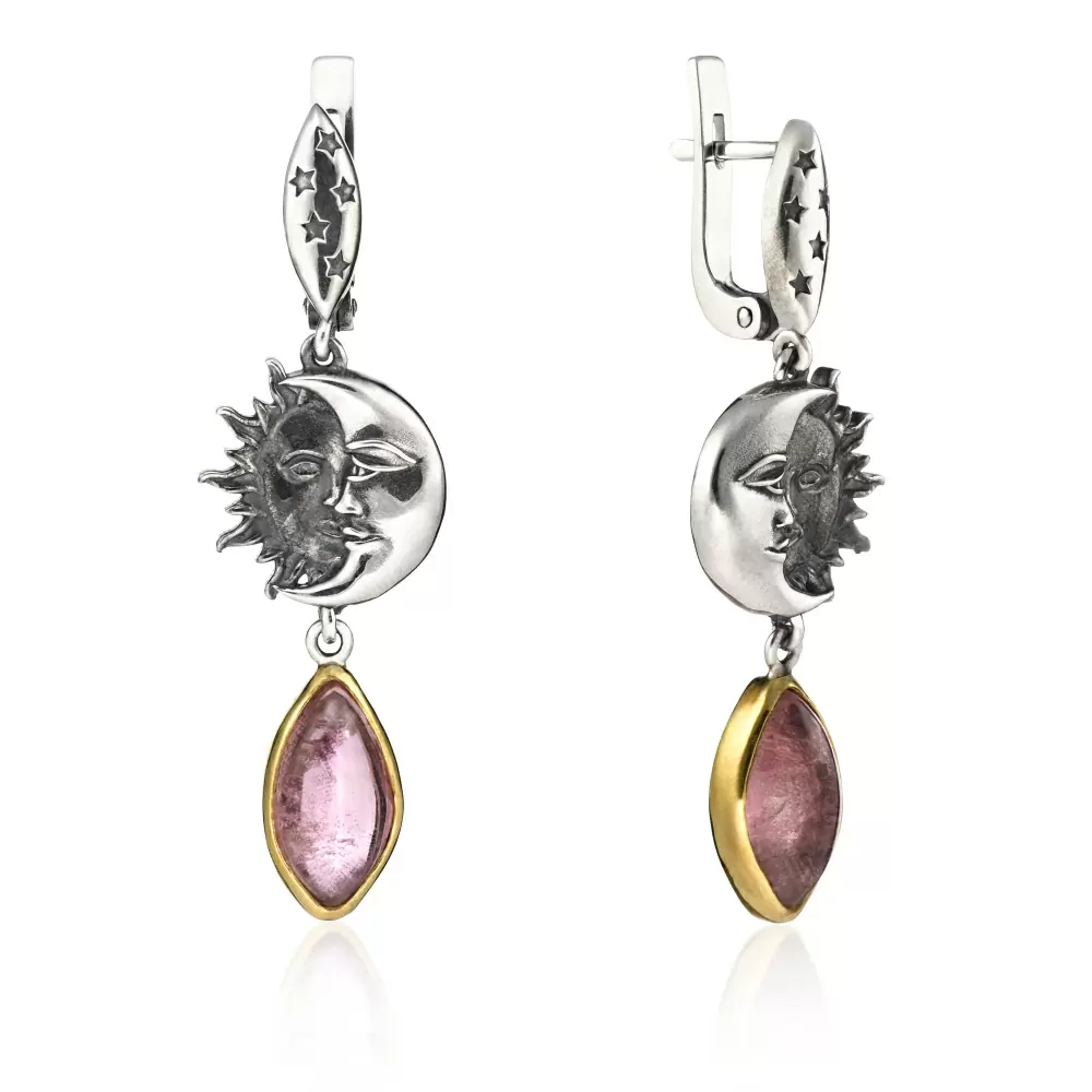 Серьги подвесные ER081506TRM-CMS-L серебро