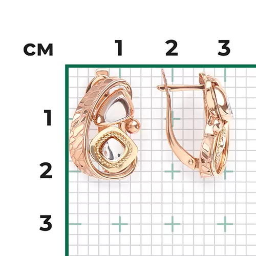 Серьги 02-4301-00-000-1140-48 золото