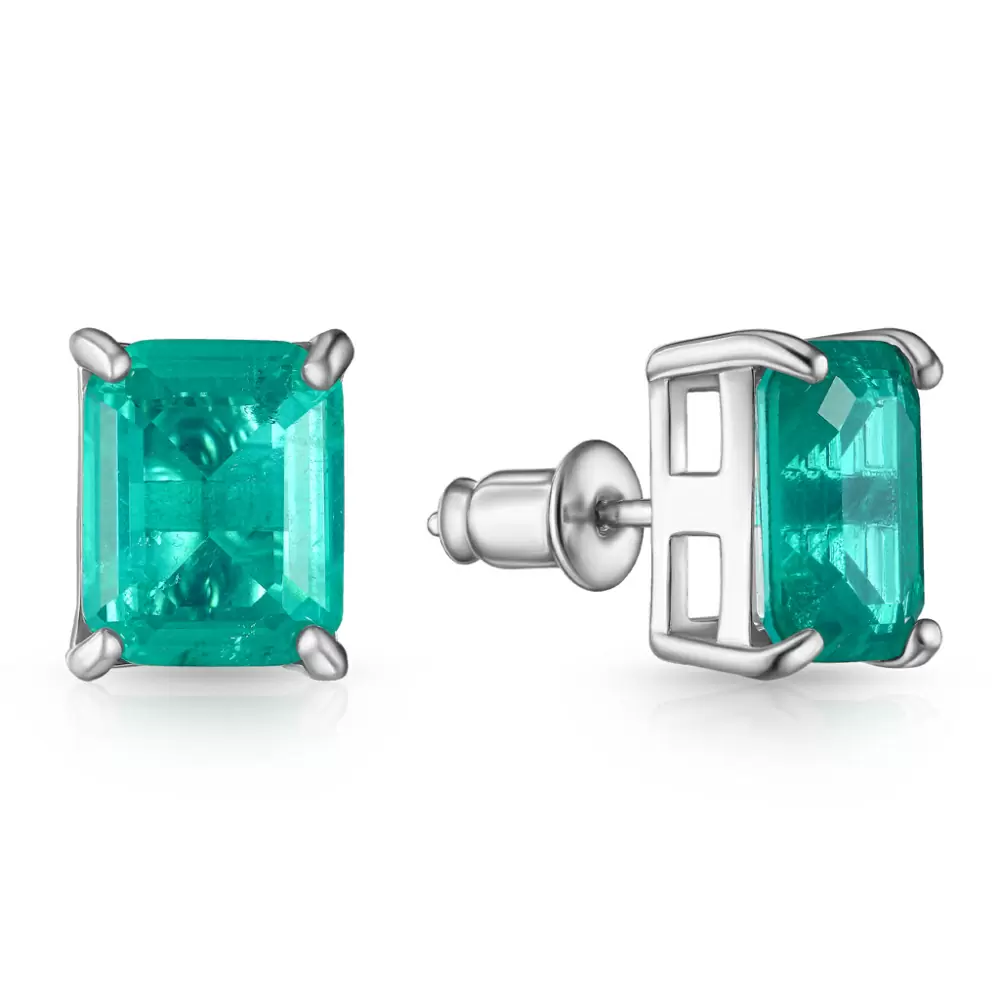Серьги пусеты B20561-E-gr серебро