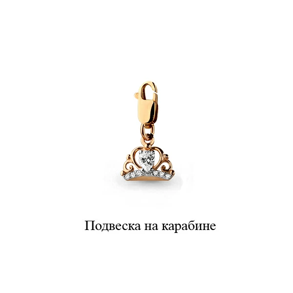Подвеска на браслет 23226.1 золото Корона