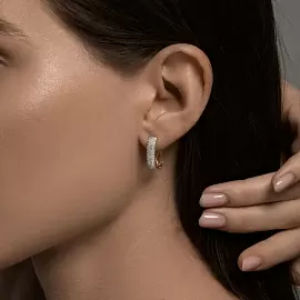 Серьги дорожка 0200357 золото_2