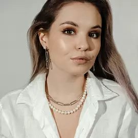 Колье многоярусное 54018S1.45 серебро_1