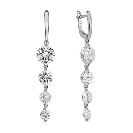 Серьги подвесные LLE7654RK серебро_0