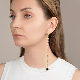 Серьги серьга одиночная lim009-01-2 ювелирный сплав_1