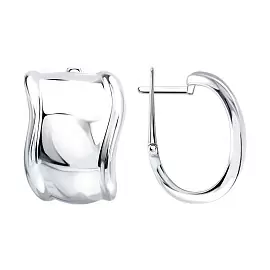 Серьги 94027314 серебро Тиффани_0