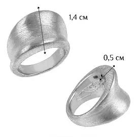 Кольцо GAN496GR-S серебро_2