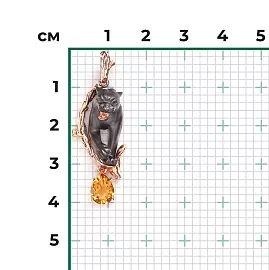 Подвеска 03-3501-00-206-1110 золото Пантера_2
