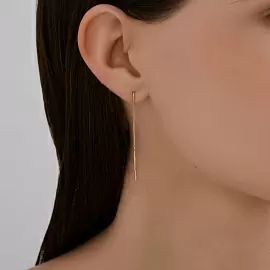 Серьги продевки 0200525 золото_1