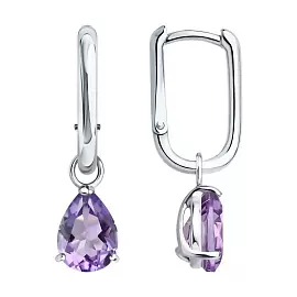 Серьги подвесные 92025371 серебро_0