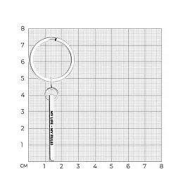Сувенир брелок 94-115-00992-1 серебро Моя жизнь мои правила_1