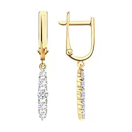 Серьги подвесные 0200759 золото_0