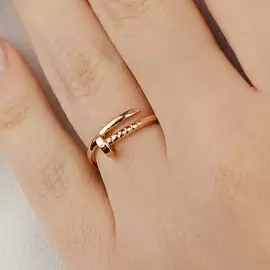 Кольцо 10770 золото Картье Гвоздь_1