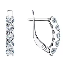 Серьги дорожка 94026015 серебро Дорожка_0