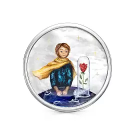 Брошь 5-229-62400 серебро Принц_0