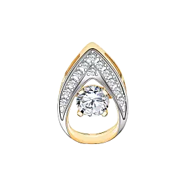 Подвеска бегунок 50030 золото Капля_0