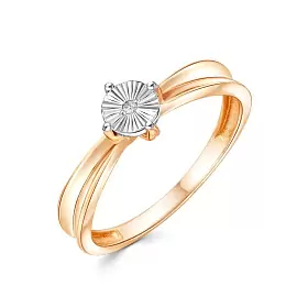 Кольцо один камень 08-51-0103-00 золото_0