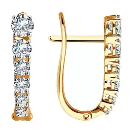 Серьги дорожка 0200438 золото_0