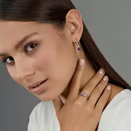 Серьги подвесные 02-4343.БРАМ-00 серебро_2