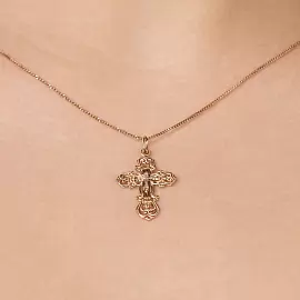 Крест христианский 09-0121 золото Полновесный_1