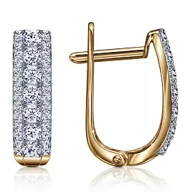 Серьги дорожка С132-3894 золото Дорожка_0