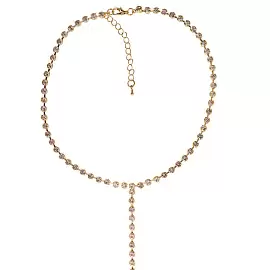 Колье галстук 701694310-1 ювелирный сплав_0