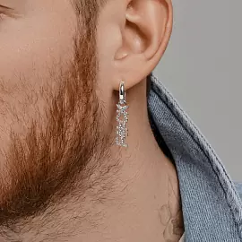 Серьги серьга одиночная 94170309 серебро F#CK_1