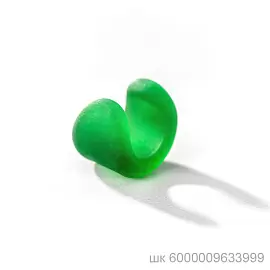 Серьги кафф 00-00000043 зел без пробы_2