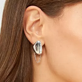 Серьги пусеты KV-2-003S-MIRRORS серебро_1