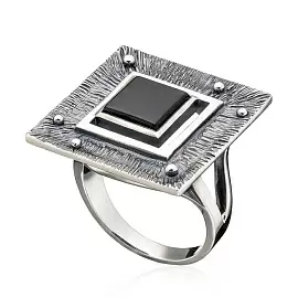 Кольцо RG021048ONX-CSQ-M серебро Квадрат_0