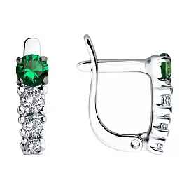 Серьги дорожка 94026625 серебро_0