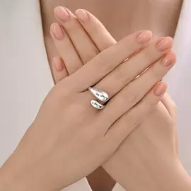 Кольцо 94014617 серебро Боттега Венета_1