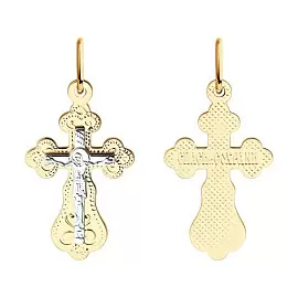 Крест христианский 121143 золото Полновесный_0