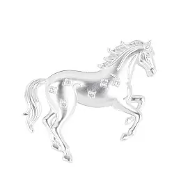 Брошь 3-7794-W ювелирный сплав Лошадь_0