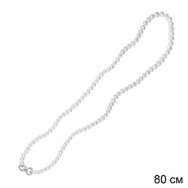 Бусы нить K-1220W-2-80 ювелирный сплав Сердце_1
