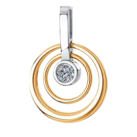 Подвеска 01-317240 золото Круг_0