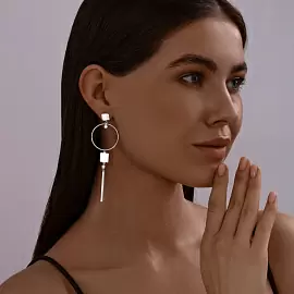 Серьги серьга одиночная 94170092 серебро_1