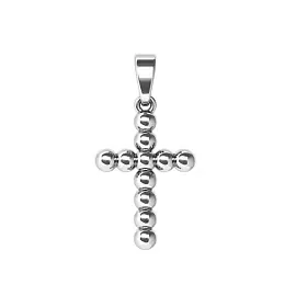 Крест декоративный 0800248-00245 серебро_0