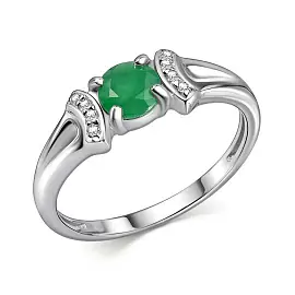 Кольцо один камень 01-4562.000И-00 серебро_0