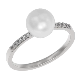 Кольцо 1 камень 1041731-01150-2S серебро