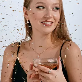Серьги подвесные 002512-1102 золото_1