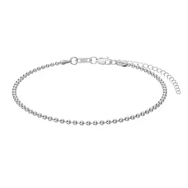 Браслет на ногу НБ22-085РЮ-3 d2.00 серебро_0