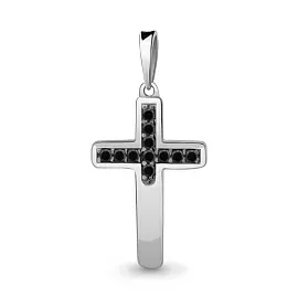 Крест декоративный 24560Ч.5 серебро_0