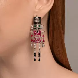 Серьги серьга одиночная 94170333 серебро Щелкунчик_1