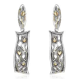 Серьги подвесные ER031059NIN-L серебро_0