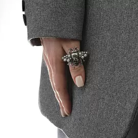 Кольцо SI000006-01b ювелирный сплав Муха_2