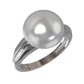 Кольцо 1 камень 1032921-01250 серебро