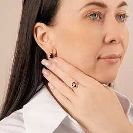 Кольцо один камень К-0183 гр золото_2