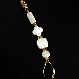 Колье т700 бел ювелирный сплав Золотой остров_1