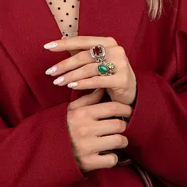 Кольцо 736-нат серебро_2