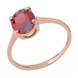 Кольцо один камень К-0259 гр золото_0